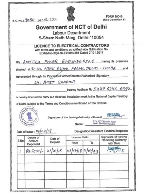 Electrical License